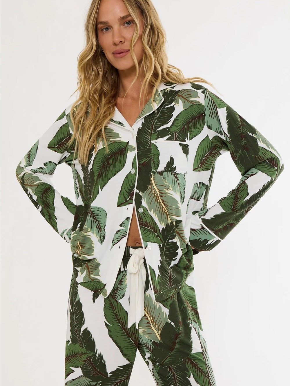 Beach Riot Livy Top & Connie Pant Set Banana Palms - Picture 3 of 5